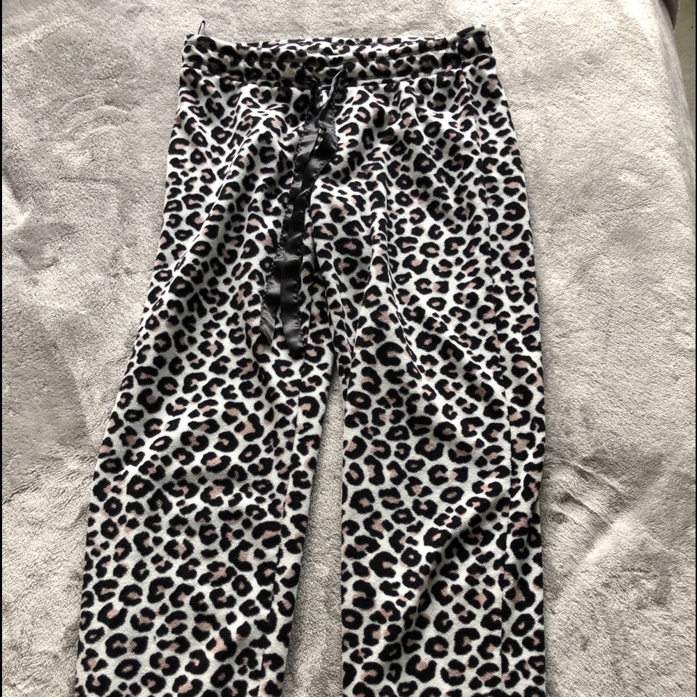 H&M leopard jogger pj pants